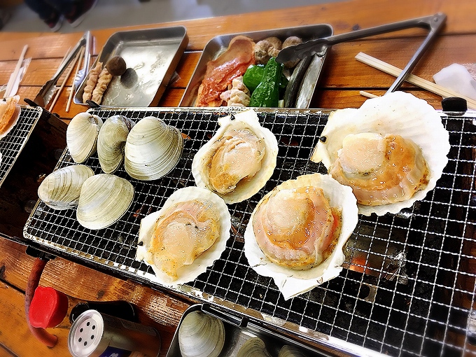【浜焼き食べ放題】きよっぱち　千葉県館山市　海鮮丼やハマグリ☆海の幸