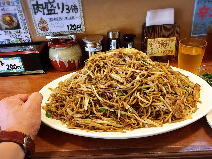 【デカ盛り】バソキ屋　朝霞市　最高峰はチョモランマ爆発盛（10人前）☆ジパング7倍盛に挑戦