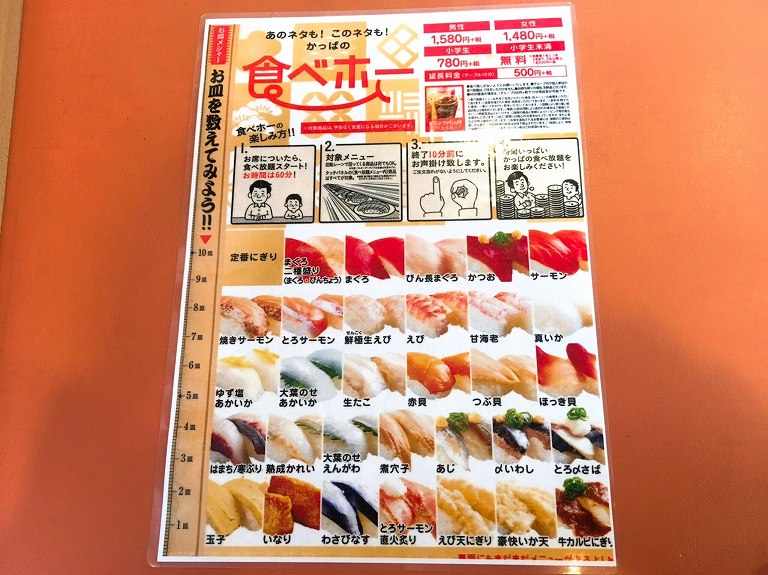 【食べ放題】かっぱ寿司　新座店　平日夜・土日も実施の食べホー強化店レポ☆