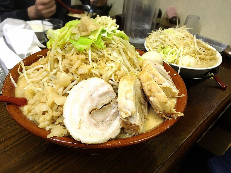 【デカ盛り】貴壱家 富士見市 二郎系メニューの舞豚麺をすり鉢で注文☆予約で食べることができるぞ♪【大食い】