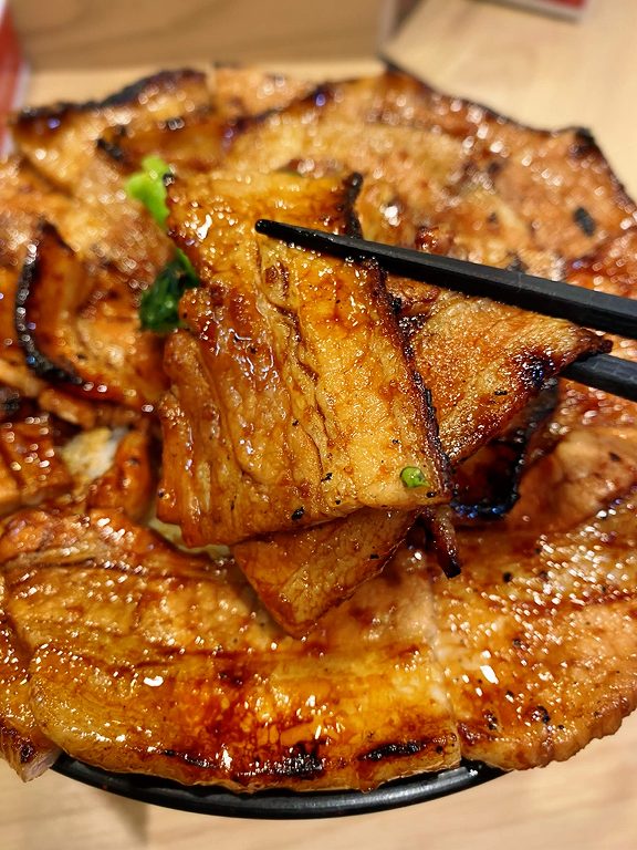 【デカ盛り】豚大学 新宿校舎 約1kgの豚丼大学院に入学してきた☆理想の花びら盛り【インスタ映え】