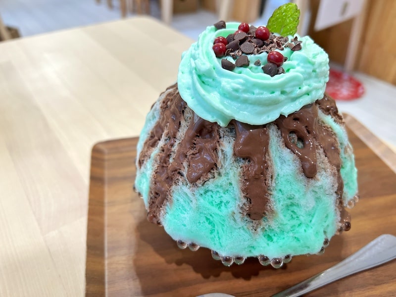 所沢市「かき氷専門店SANGO」チョコミン党のためにある絶品かき氷はこの夏に絶対食べてほしい。