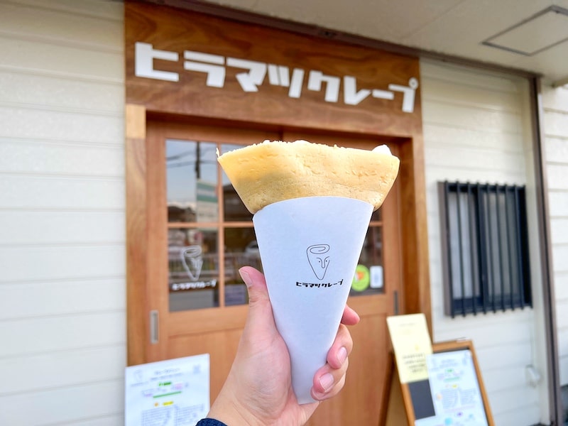 富士見市「ヒラマツクレープ」生地が主役のクレープ！王道のチョコバナナとハムチーズが絶品です