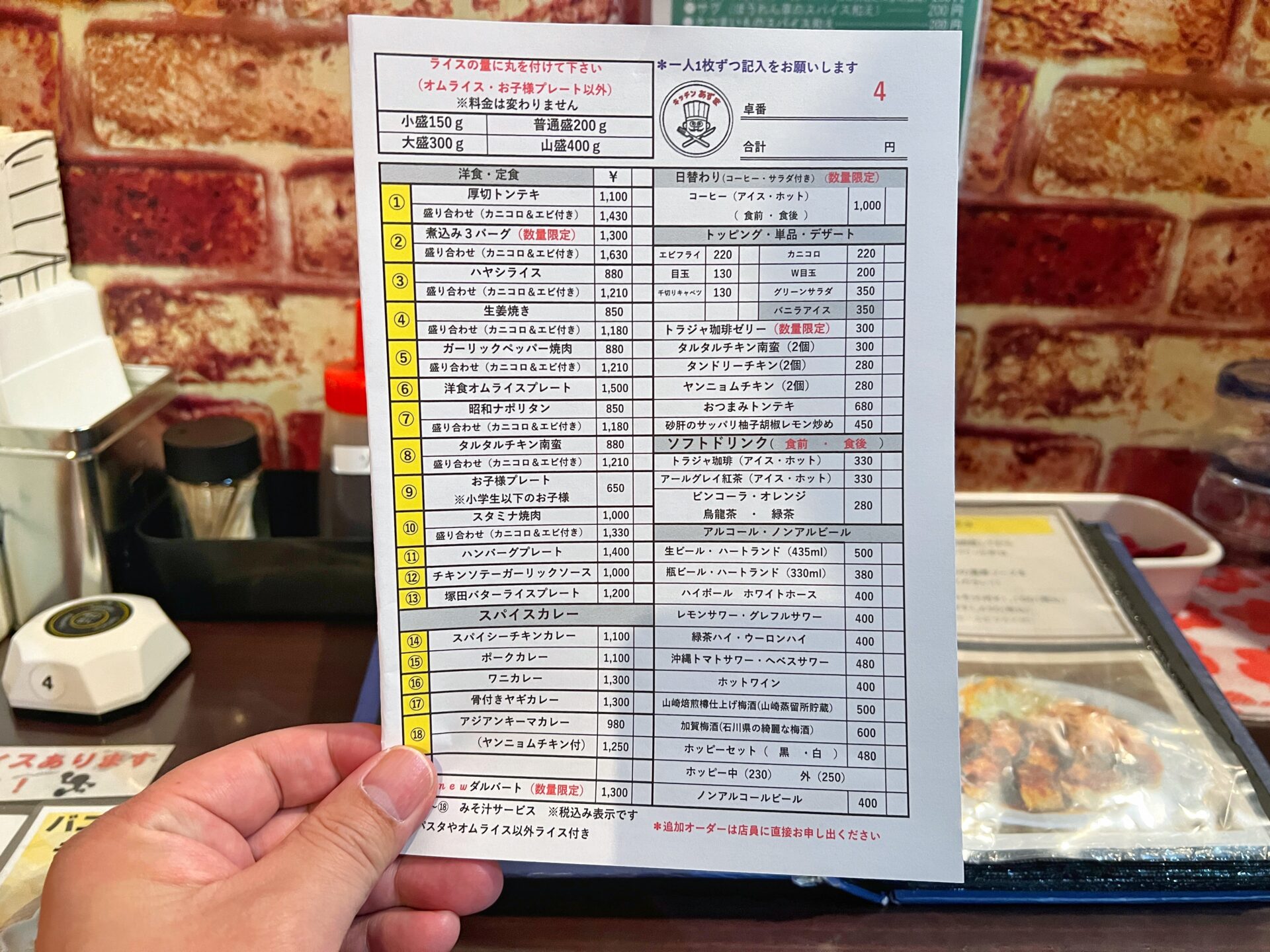 蓮田市「キッチンあずま」極厚ポークステーキランチ！フライのフルコンボを大盛りご飯で大満足