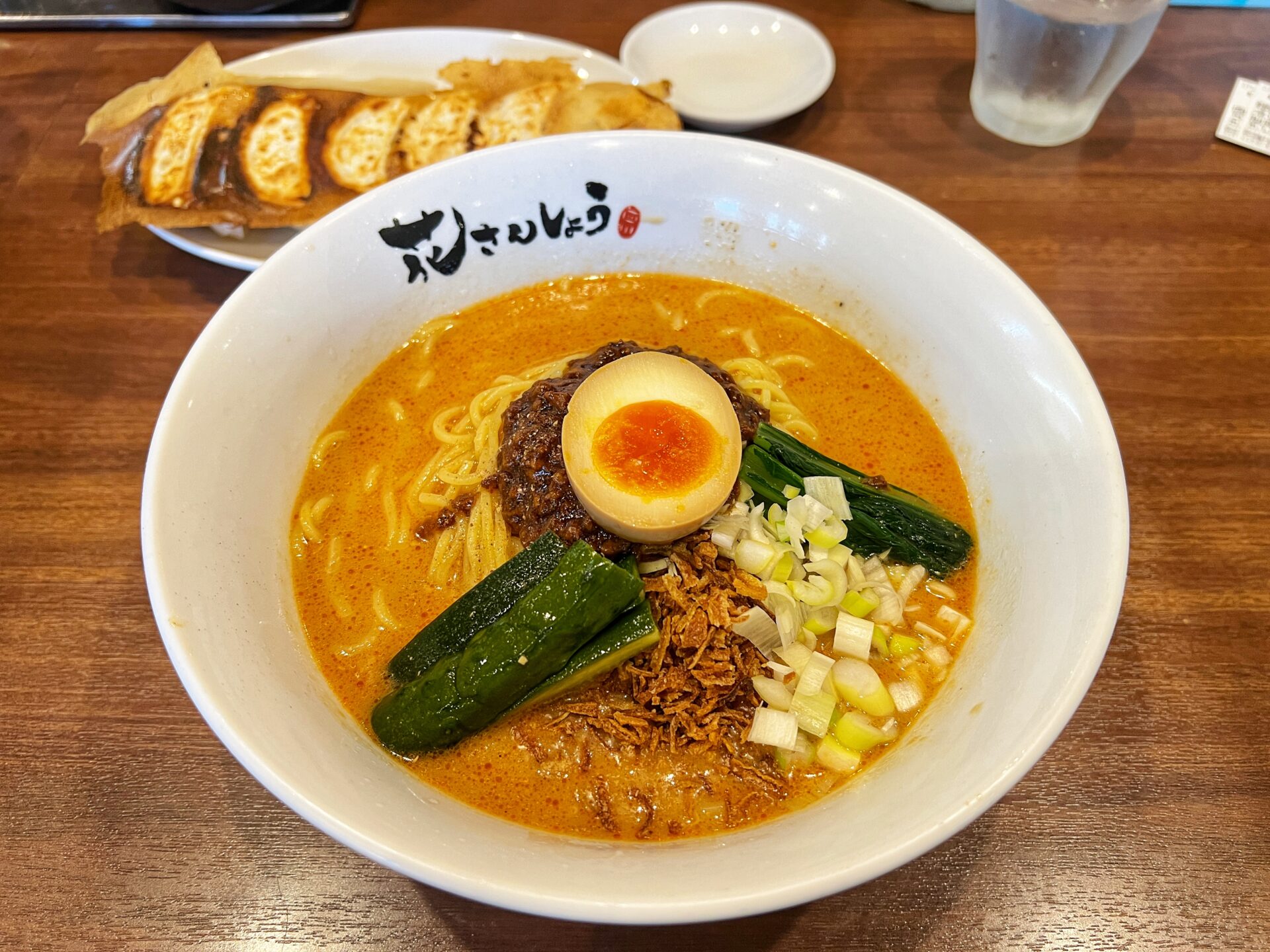 狭山市「花さんしょう」無限に啜れる…夏に嬉しい冷やし坦々麺と羽根付き餃子を食べてきた