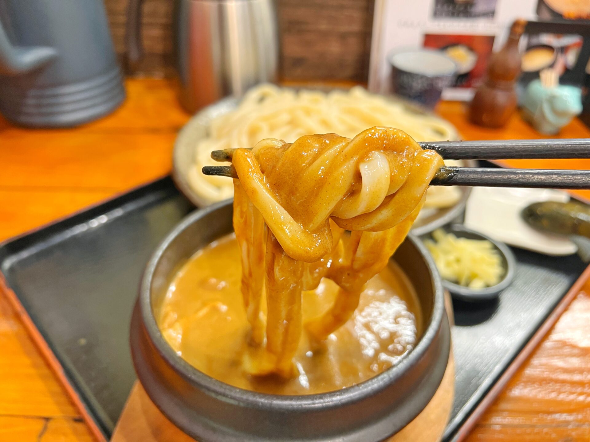 さいたま市桜区「延喜」寒い日に食べたい！グツグツ煮えたぎるカレーつけうどんで温まる