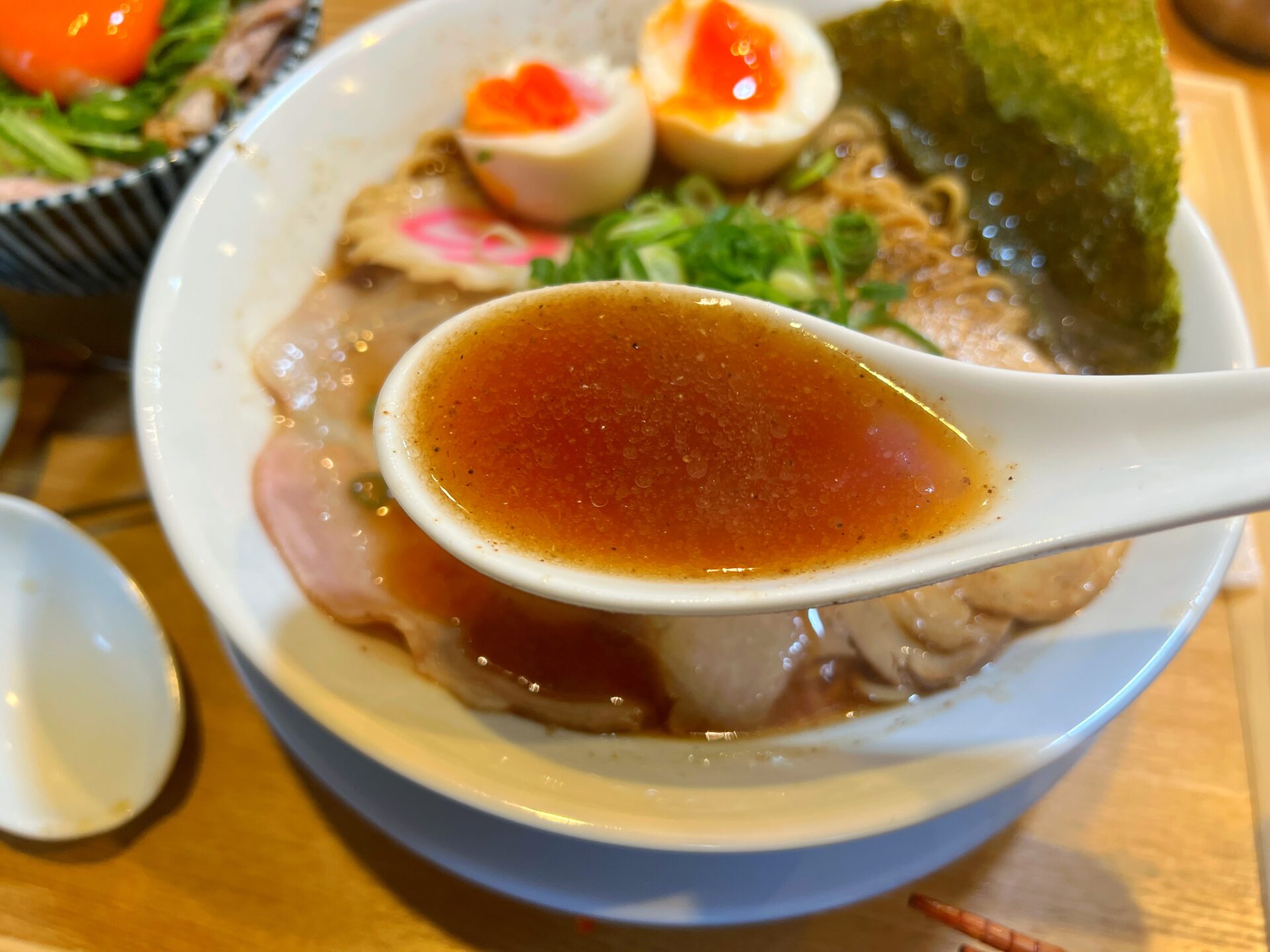 川口市「おダシと銀しゃり 中華そば花道」今だけ1杯500円！昆布水つけ麺に極上銀シャリの新店