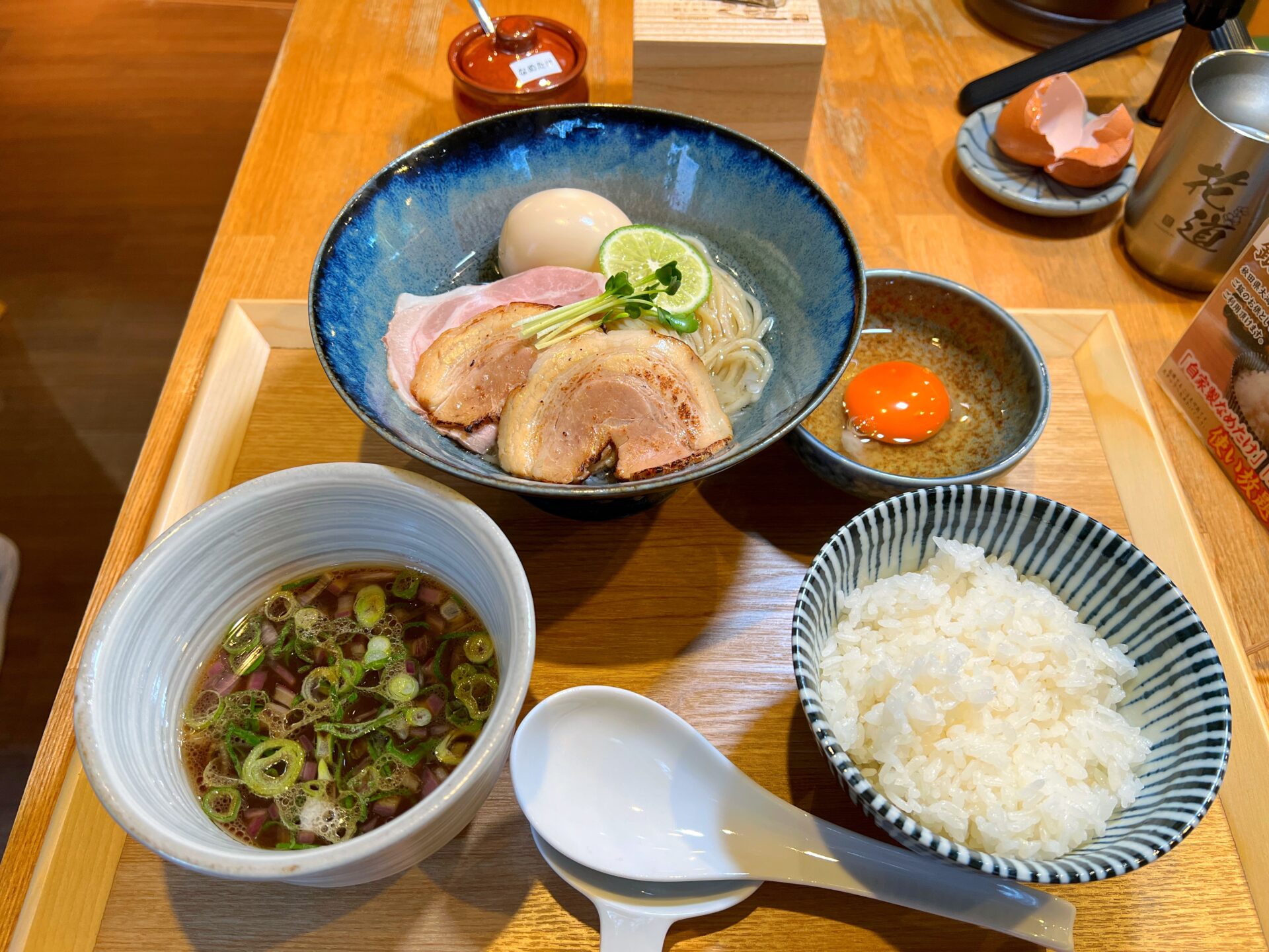 川口市「おダシと銀しゃり 中華そば花道」今だけ1杯500円！昆布水つけ麺に極上銀シャリの新店