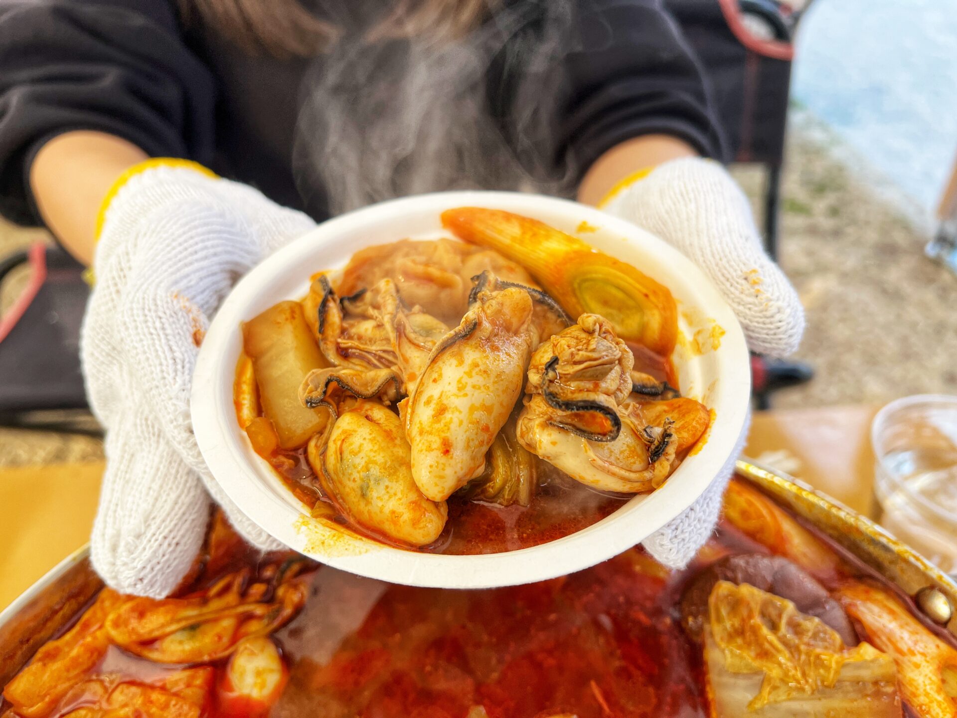 富士見市「牡蠣小屋 恵比寿丸」びん沼自然公園で新鮮な魚貝の海鮮BBQが3月末まで開催中