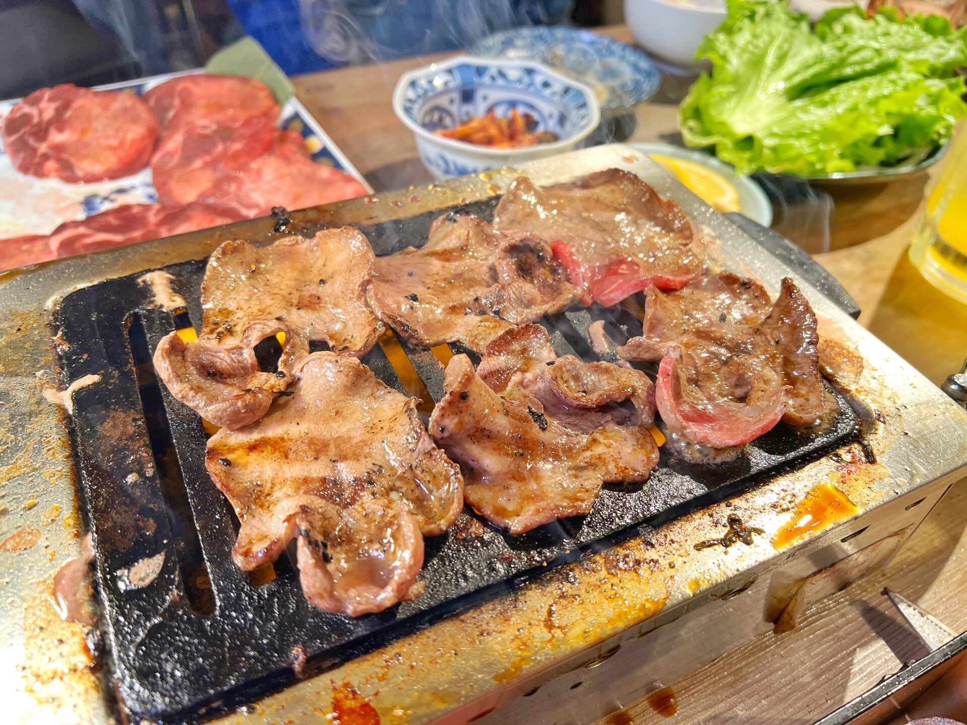 川口市「焼肉ホルモンたけ田 西川口」平日なら3時間！驚異の極厚牛タン無限食べ放題