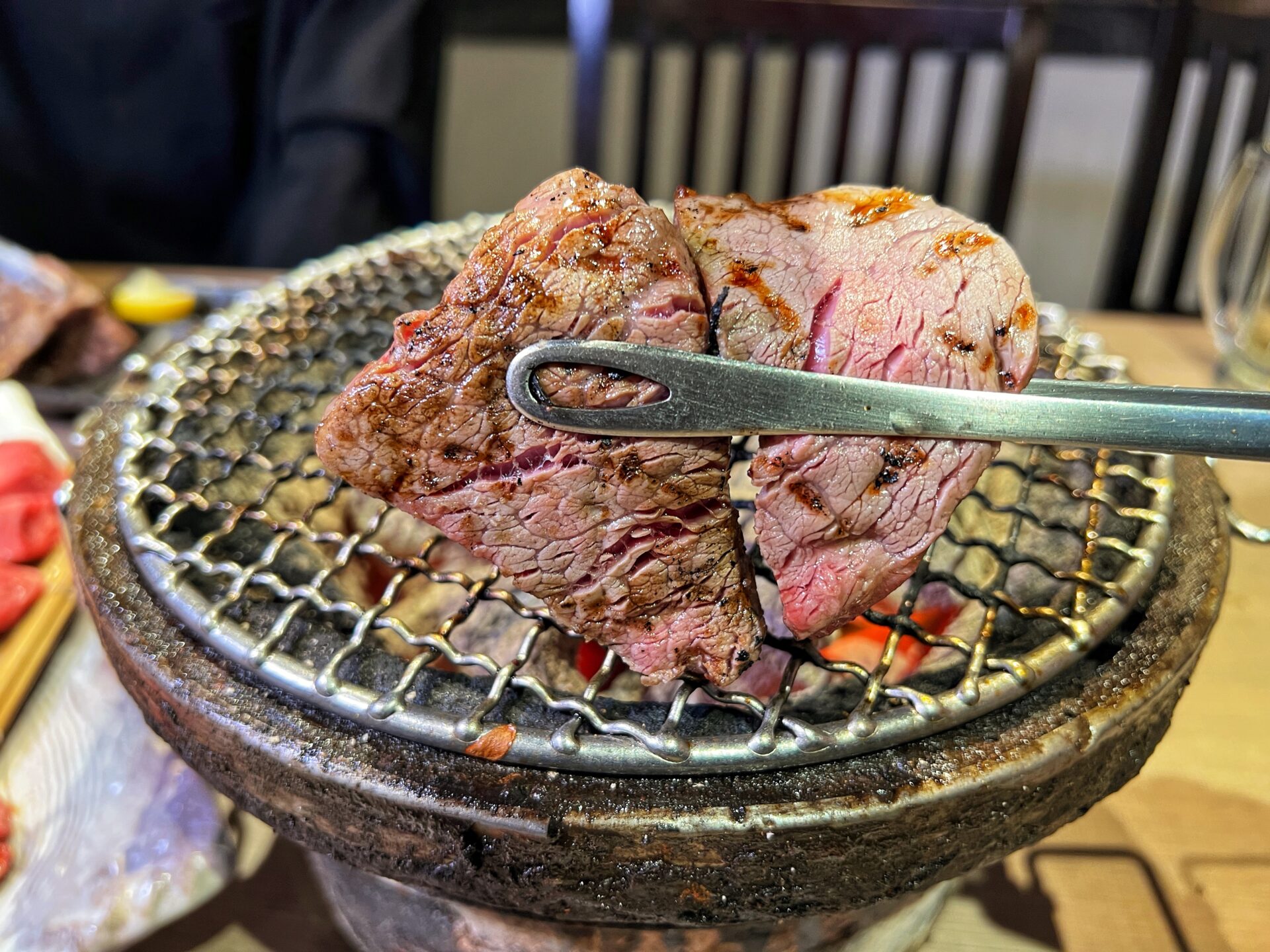 草加市「炭火焼肉 和 松原団地店」生タンの極厚牛タンと和牛の大トロで贅沢焼肉