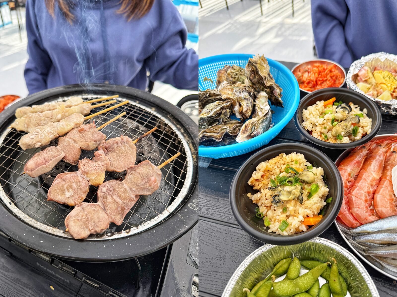 熊谷市「牡蠣小屋かき太鼓 熊谷駅ビル店」青空の下で食べる牡蠣の食べ放題は3月29日まで